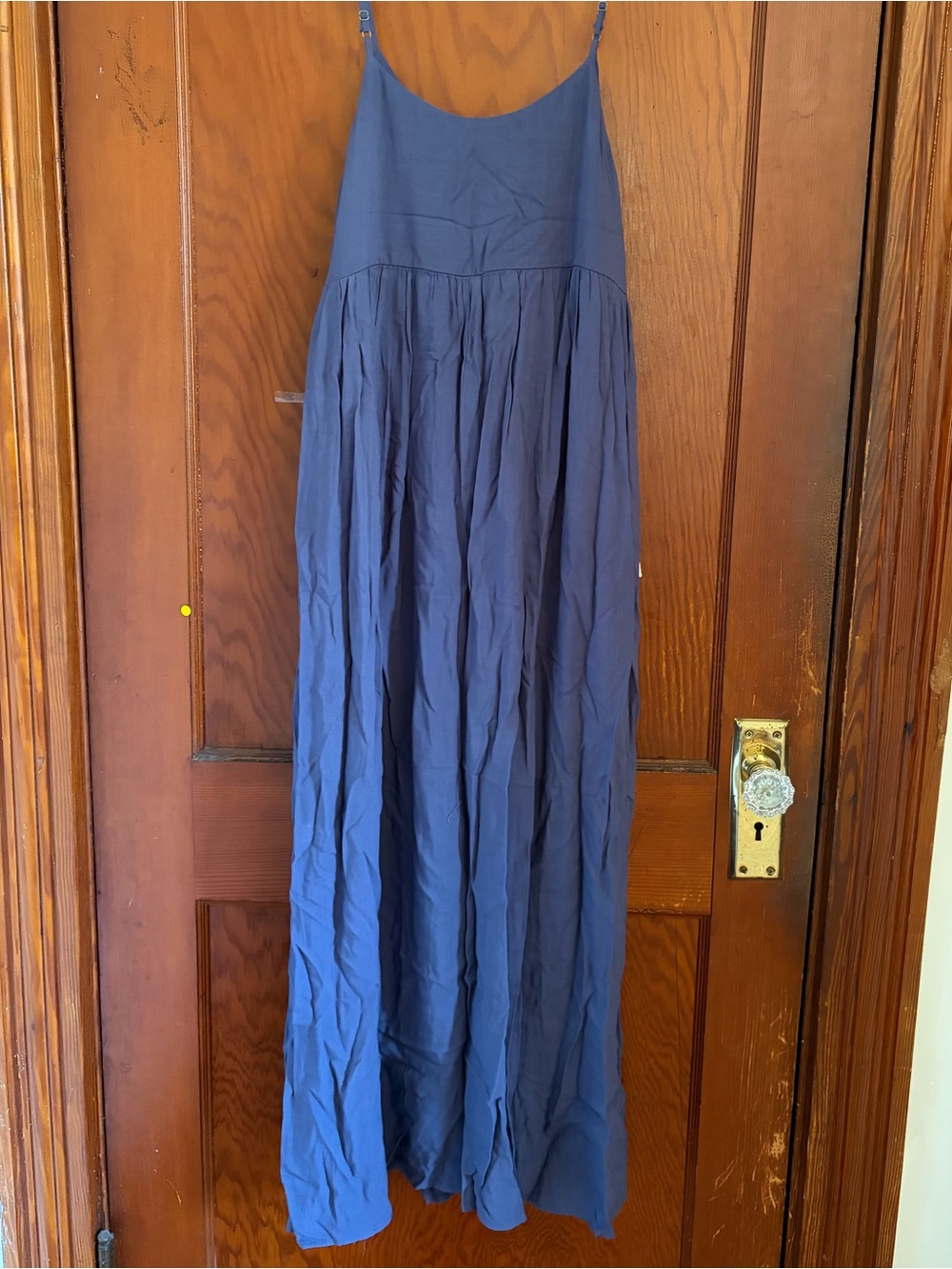 Sleeveless V-Neck Maxi Dress in Dusty Blue - Picture 4 of 4